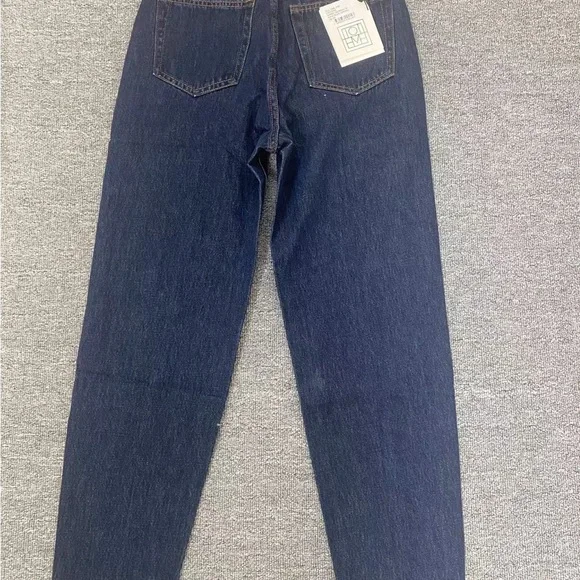 Toteme 2022 new design casual fashion versatile leg shape small fold blue jeans - Picture 7 of 7